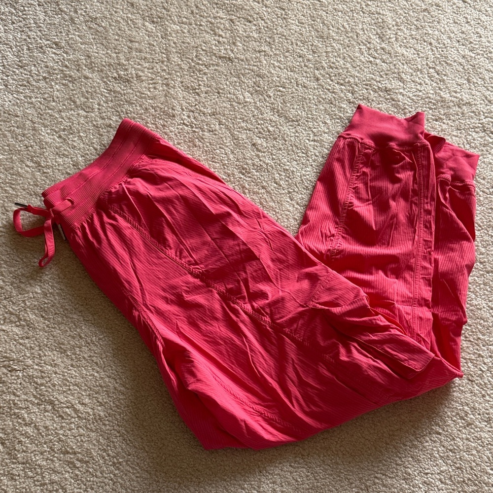 Pink Lulu Lemon Jogger Pants - Size Small